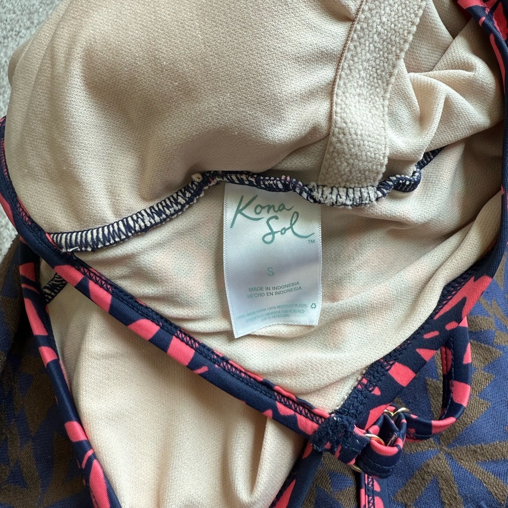 Kids One Piece Swimsuit - Pink and Black - Picture 3 of 11